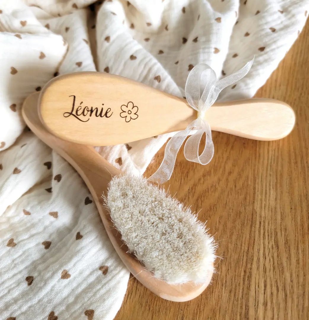 Brosse bébé personnalisée personnalisé