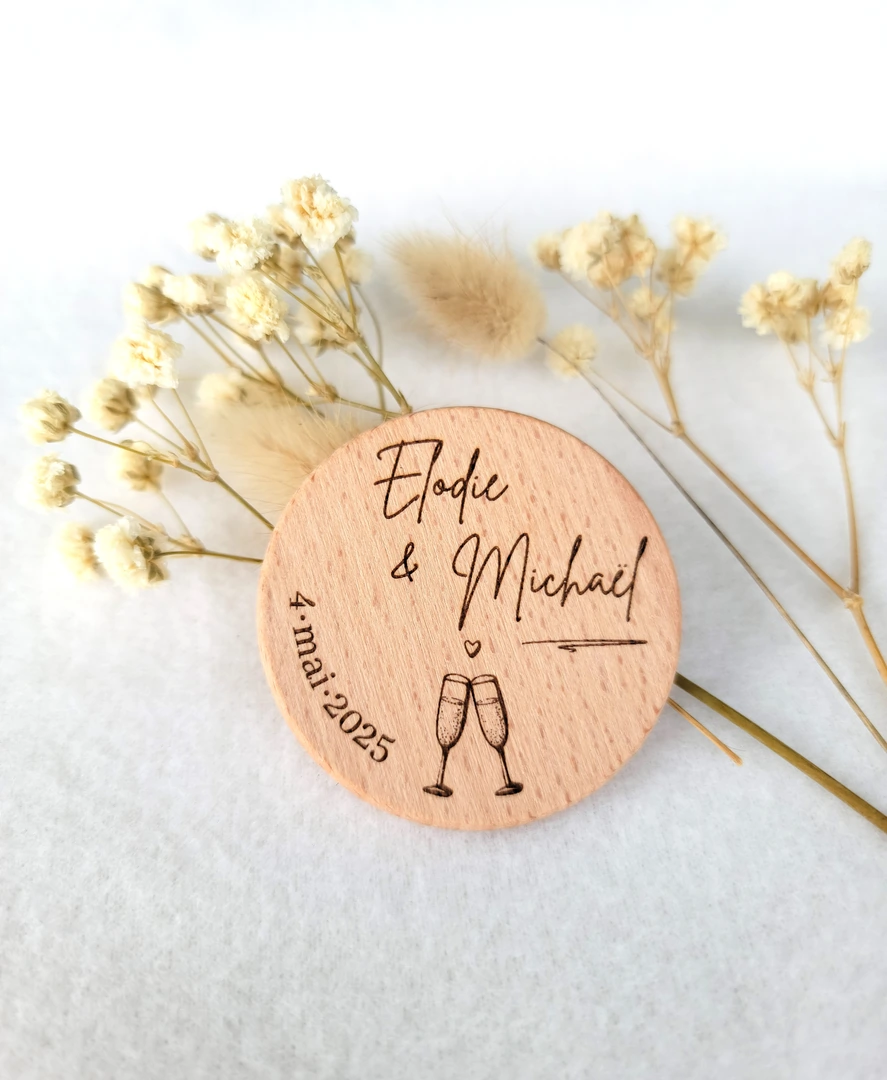 Magnet mariage personnalisé — vue 3