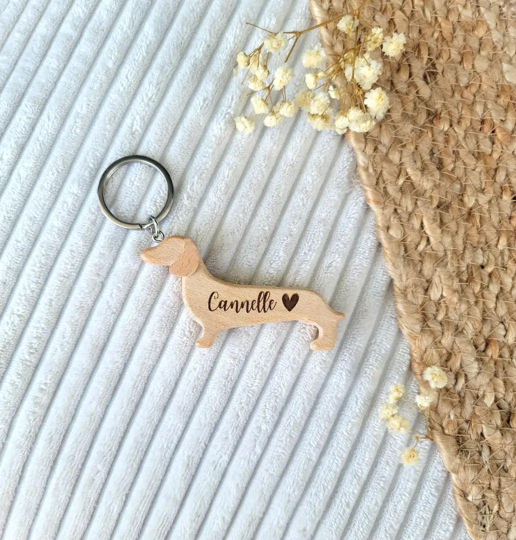 Porte-clé chien personnalisé — vue 2