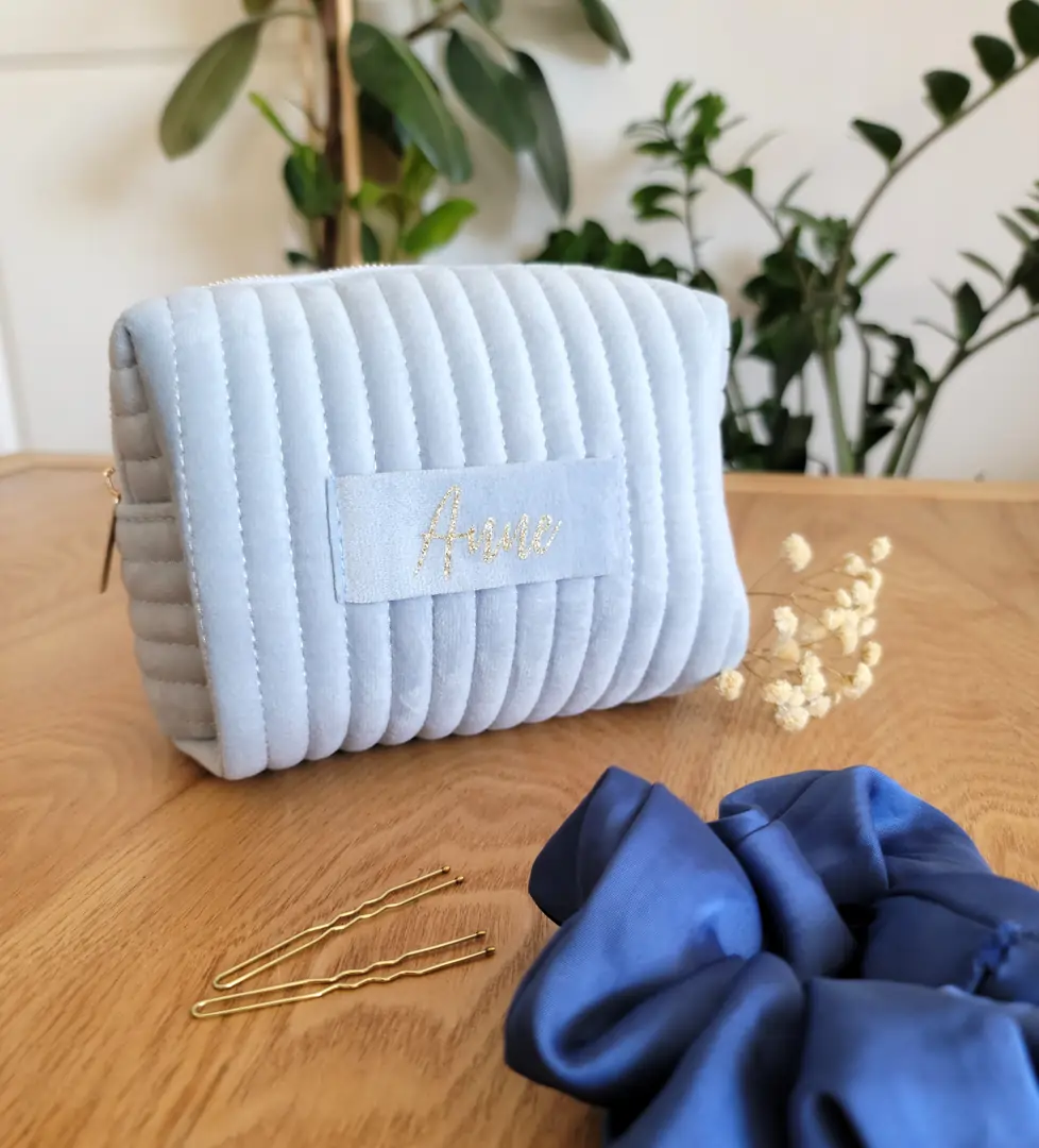 Trousse en velours personnalisée personnalisé
