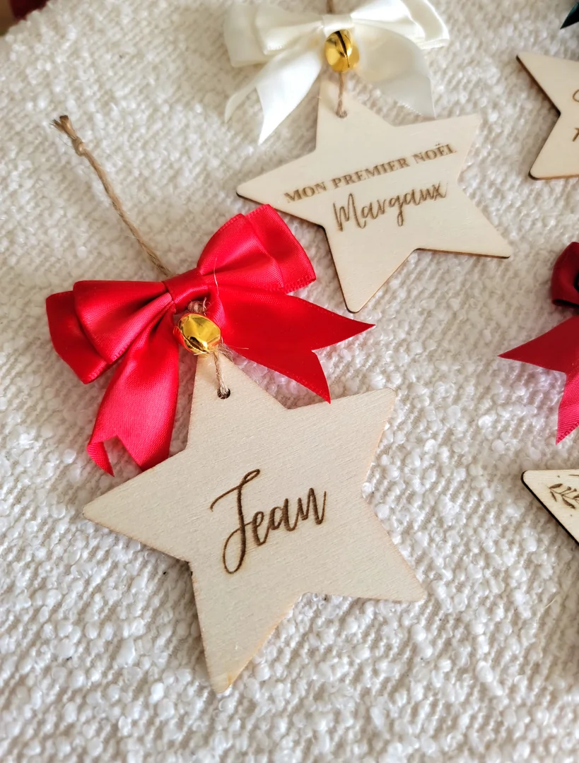 Etoile de Noël à suspendre personnalisée — vue 6