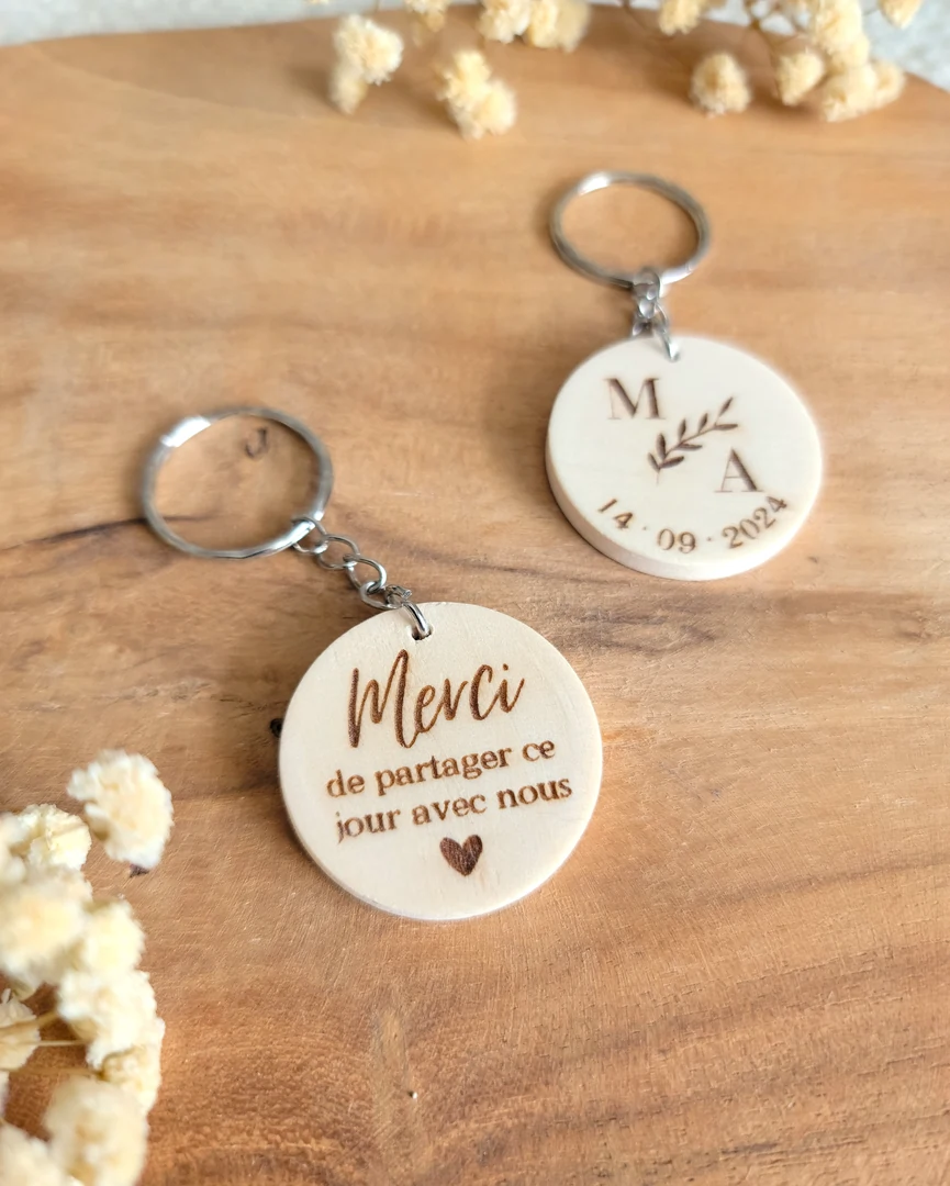 Porte-clé mariage personnalisé — vue 2