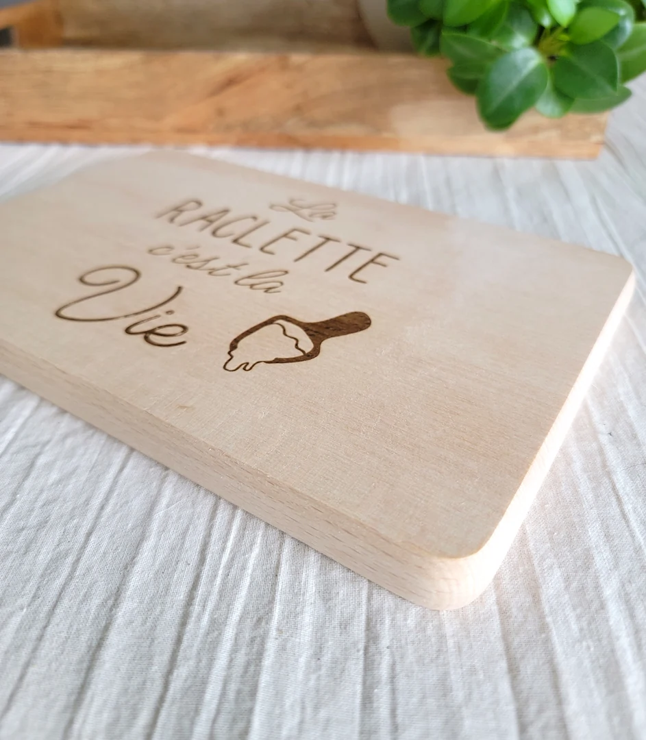 Kit raclette - Planche et spatules personnalisées — vue 3