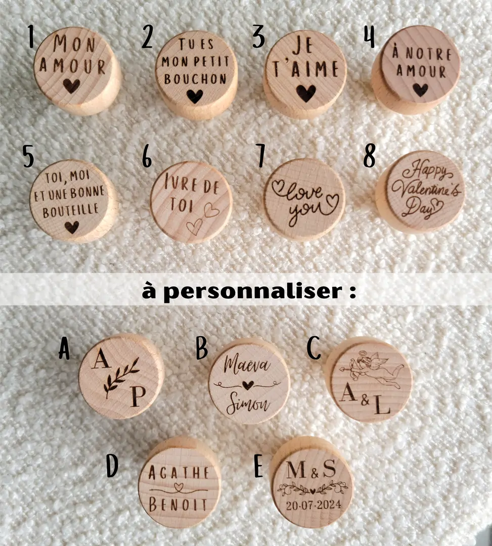 Bouchon personnalisé, Couple — vue 2