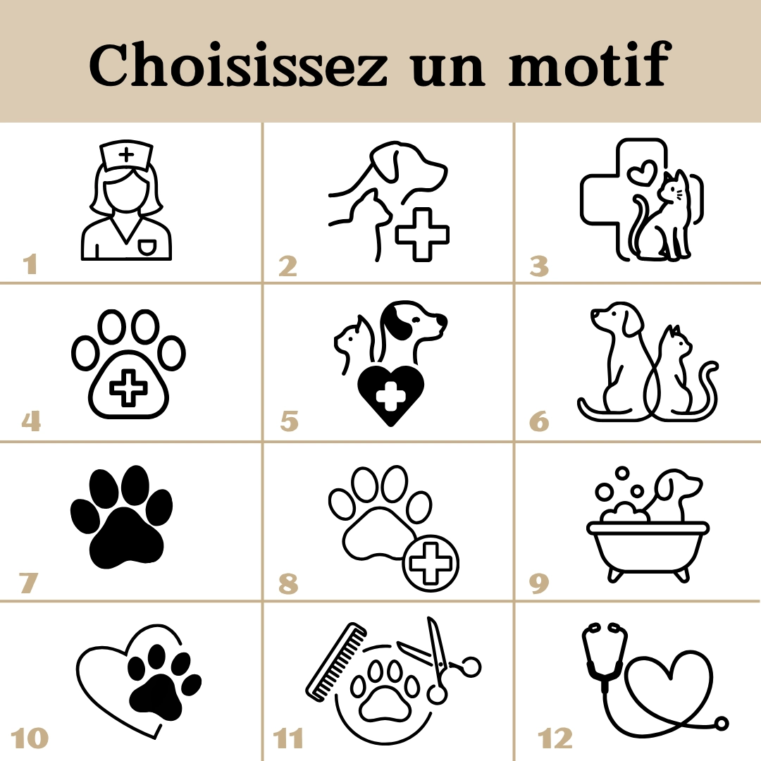 Badge professionnel personnalisé – Métiers animaliers - vétérinaire , toiletteuse , soigneur ... — vue 6