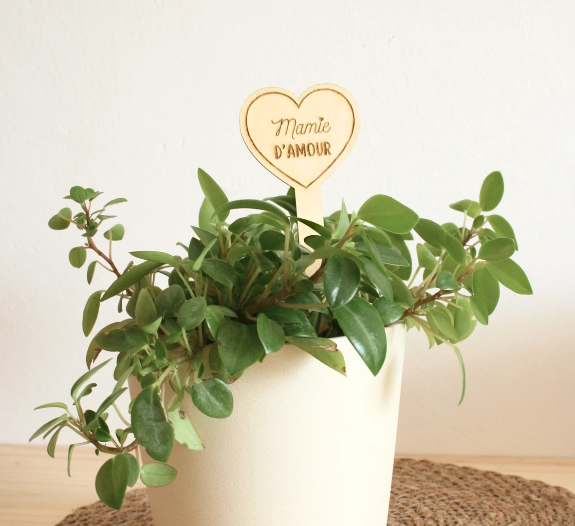 Baguette, pic en bois personnalisée pour plantes, bouquets de fleurs 