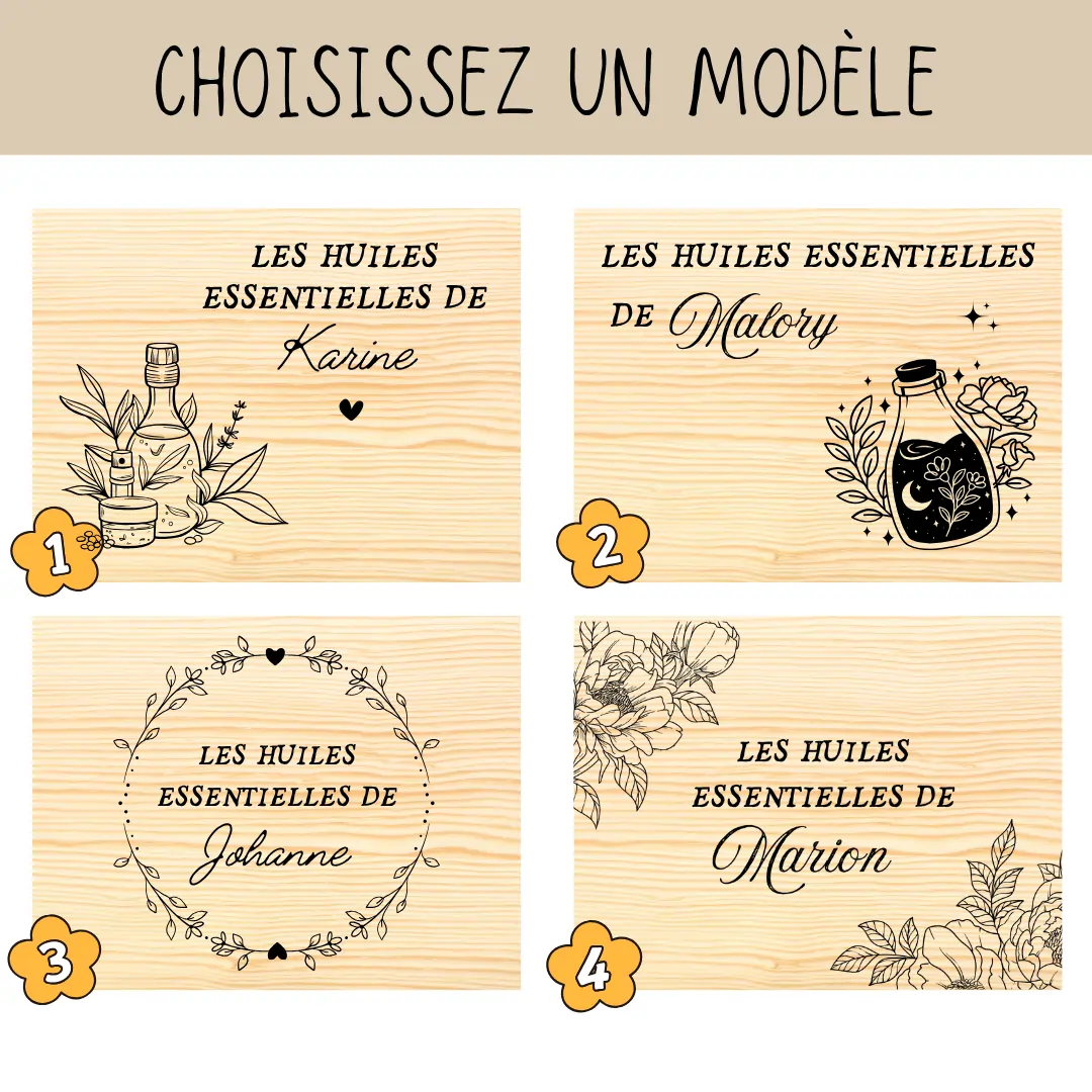 Boite pour huiles essentielles personnalisée — vue 4
