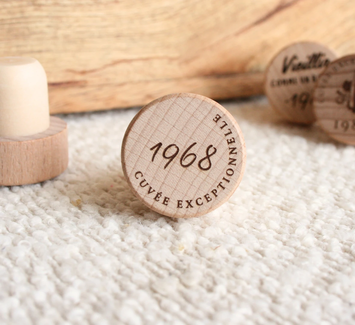 Bouchon de bouteille personnalisé anniversaire – Année – Cadeau anniversaire original personnalisé