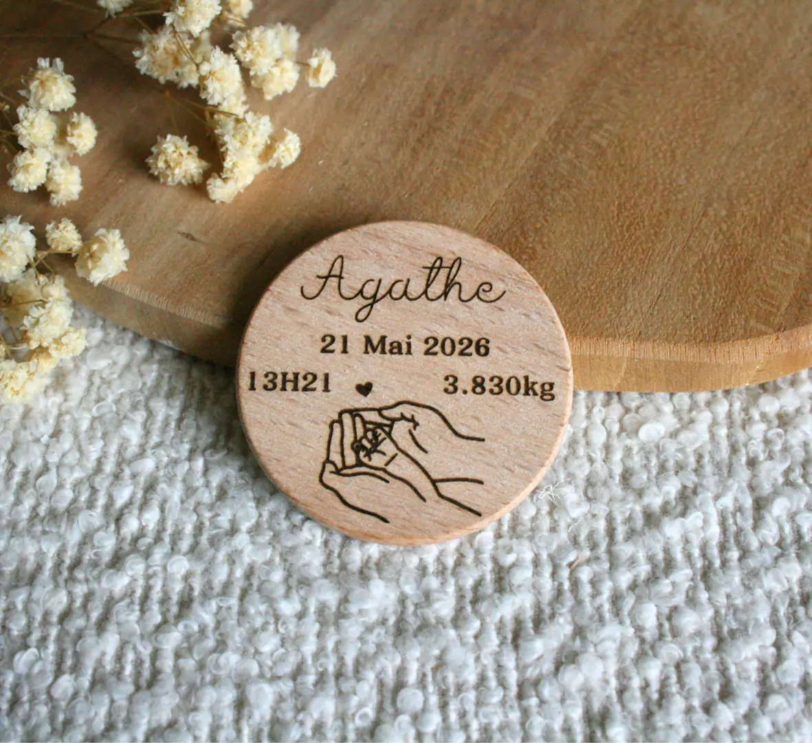 Magnet naissance personnalisé — vue 6