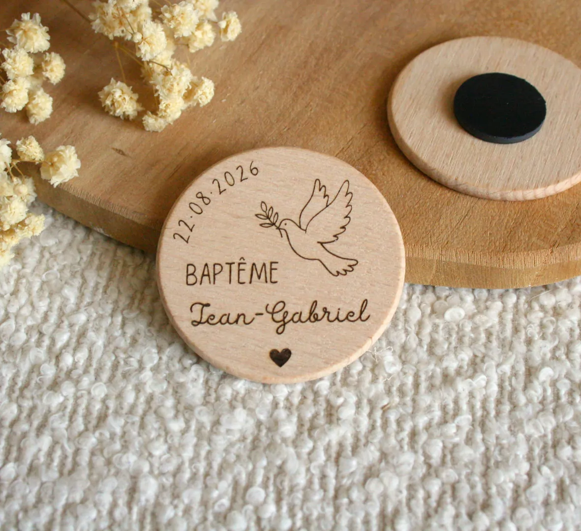 Magnet personnalisé - Baptême — vue 3