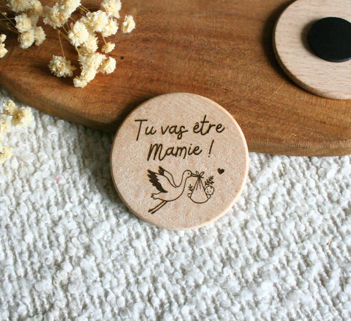 Magnet personnalisé - annonce grossesse — vue 9