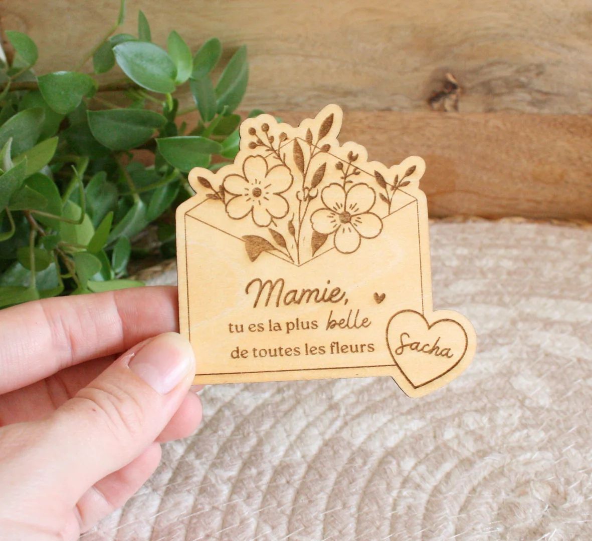 Magnet personnalisé Mamie – Cadeau fête des grands-mères — vue 3