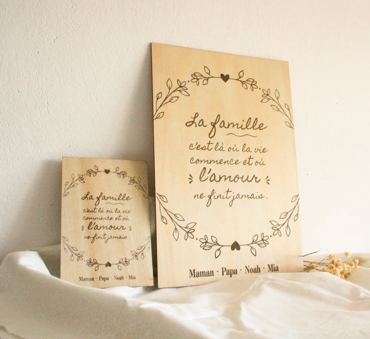 Plaque en bois personnalisée — vue 4