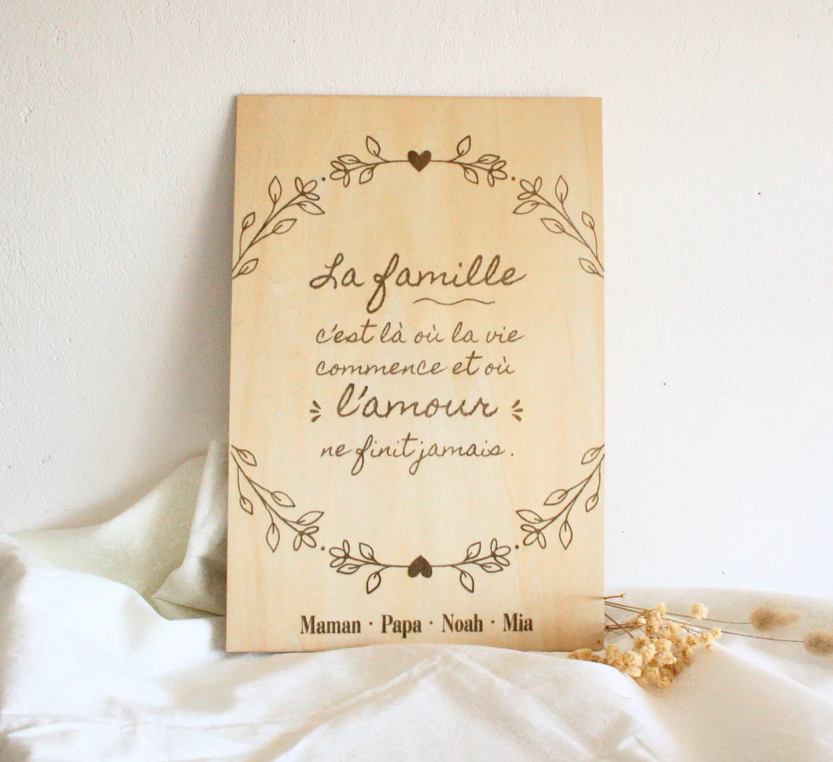 Plaque en bois personnalisée — vue 2