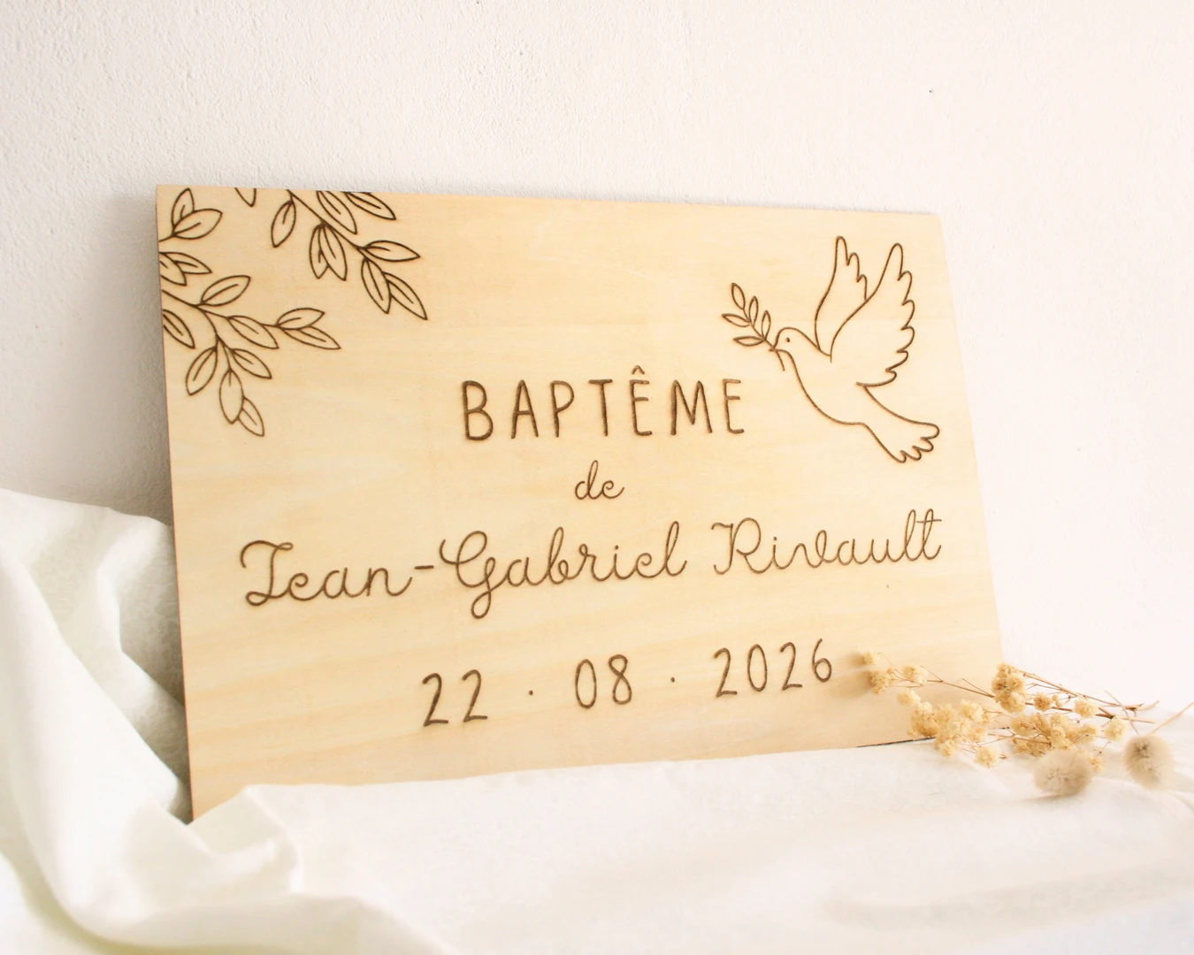 Plaque personnalisée - Baptême — vue 2