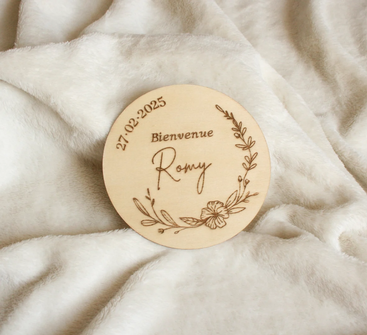 Rond en bois Naissance — vue 8
