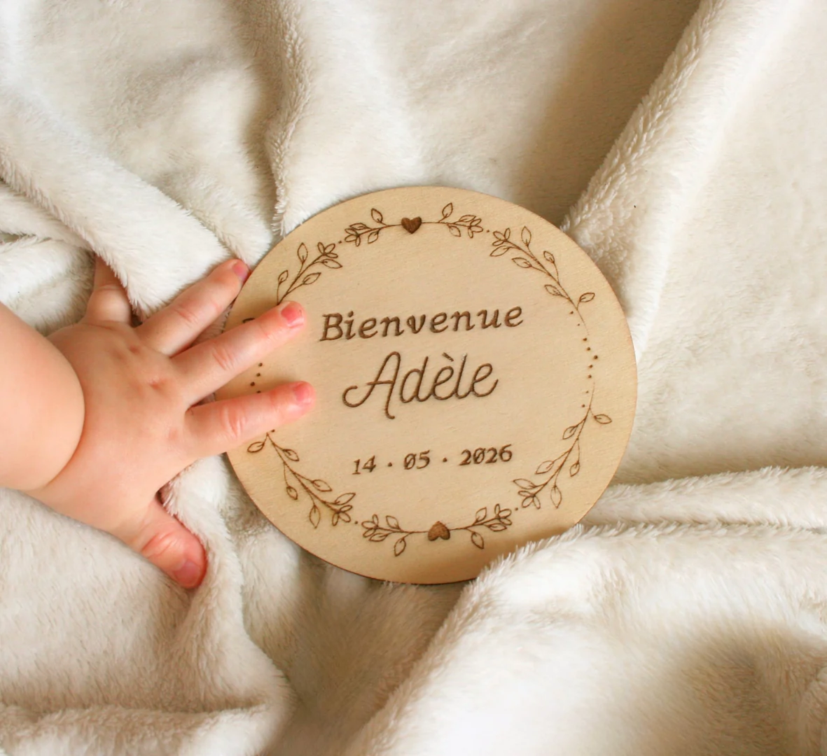 Rond en bois Naissance — vue 7