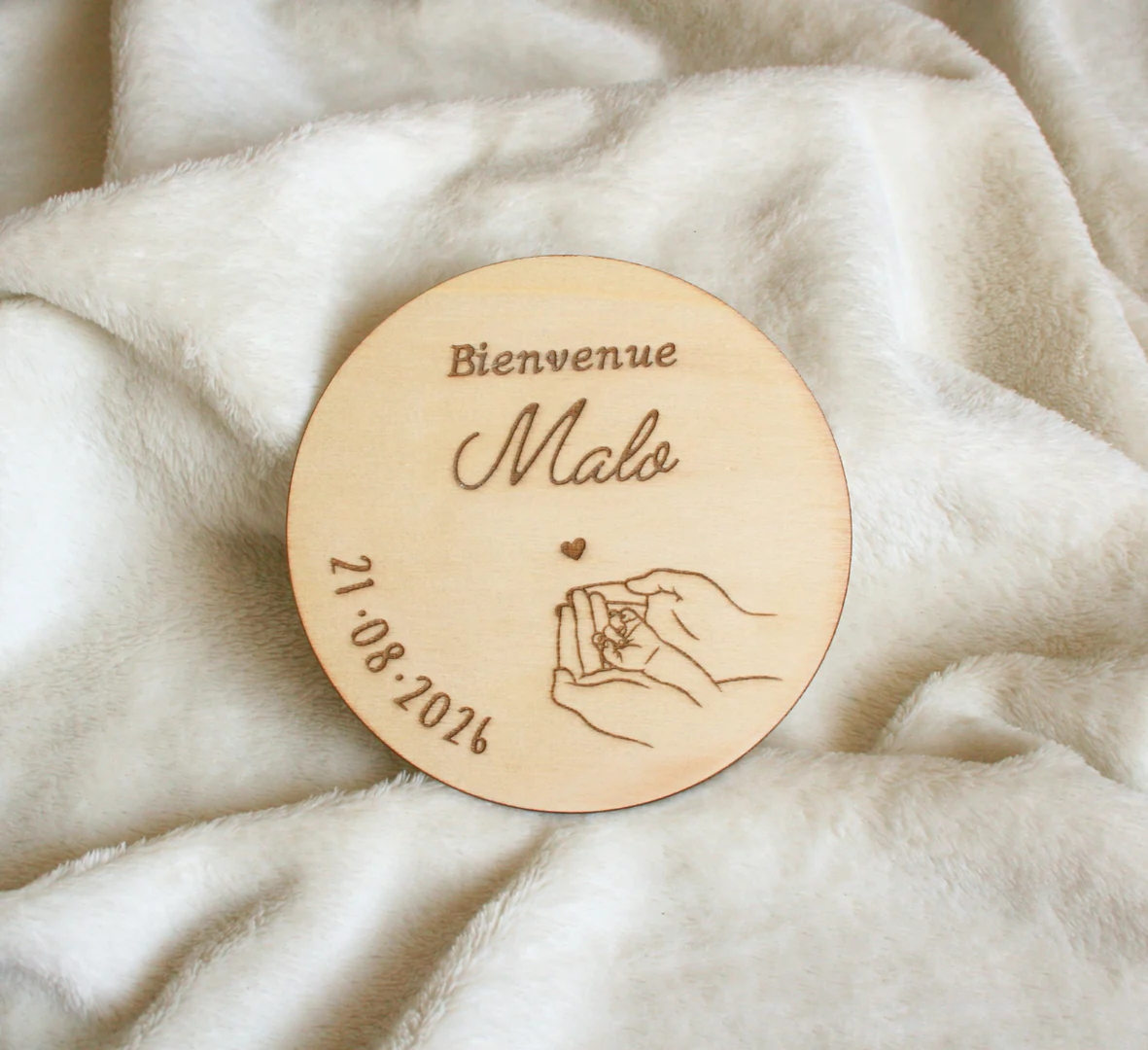 Rond en bois Naissance — vue 6