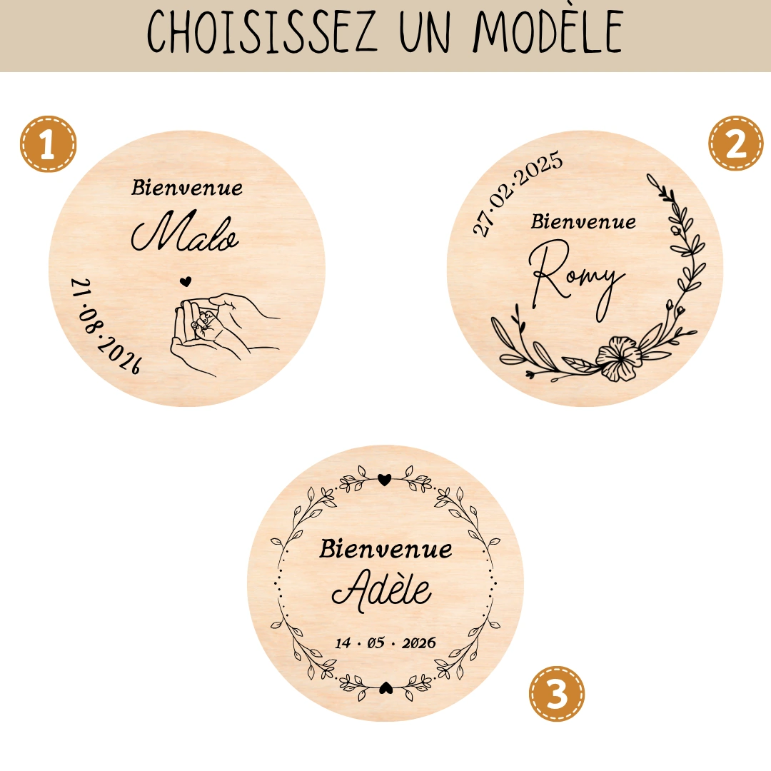 Rond en bois Naissance — vue 5