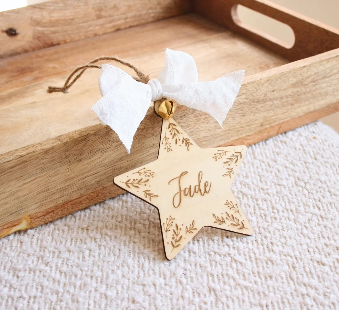 Étoile de noël personnalisée - Boule de Noël — vue 2