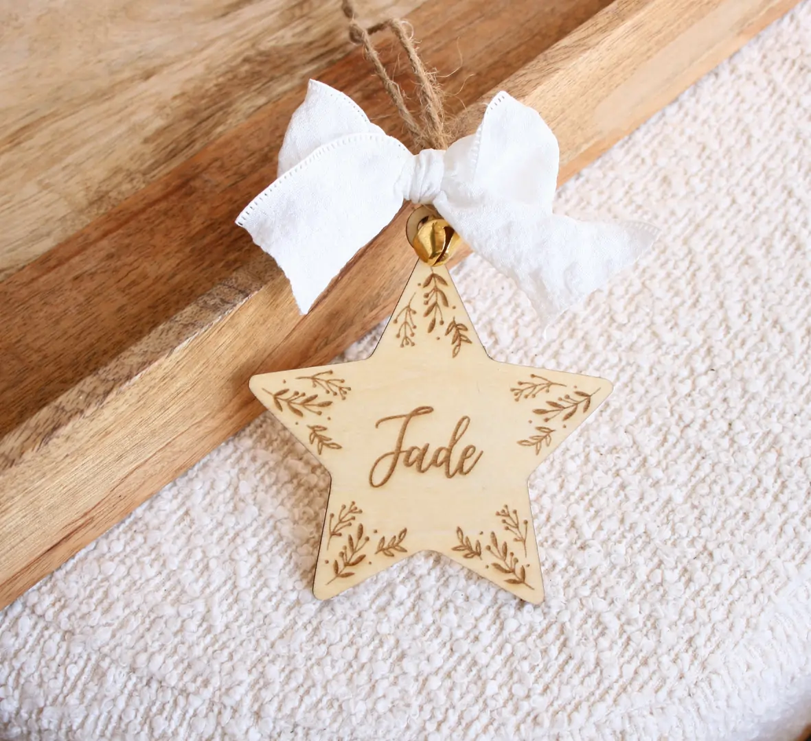 Étoile de noël personnalisée - Boule de Noël personnalisé