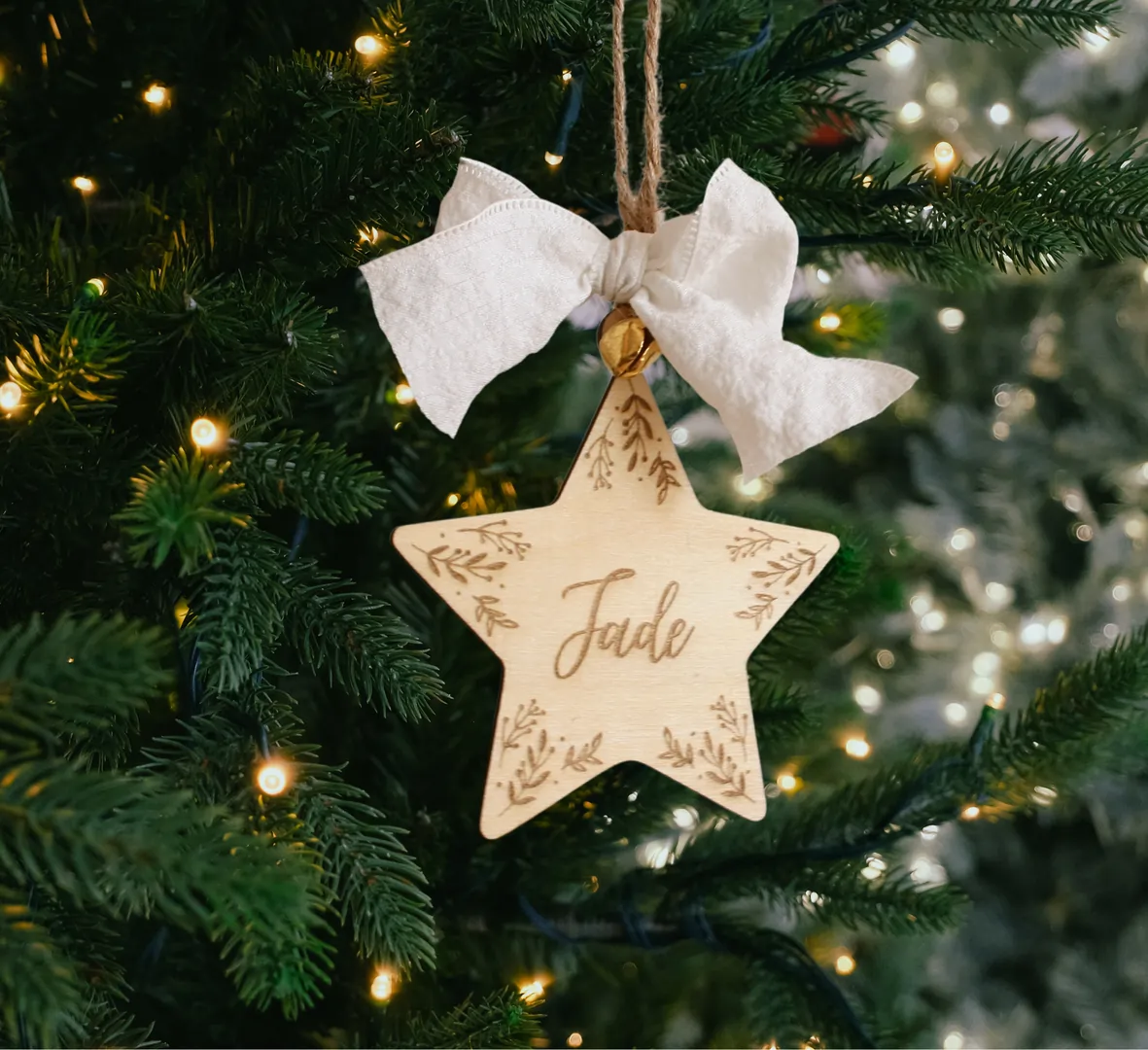 Étoile de noël personnalisée - Boule de Noël — vue 3